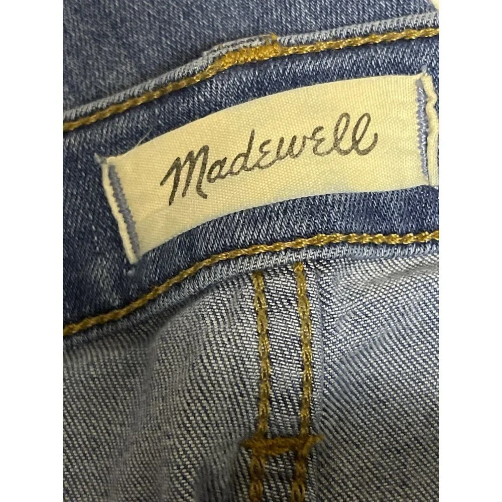 Madewell 9" Mid-Rise Skinny Denim Blue Jeans Women's Size 24 - Picture 8 of 12